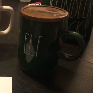 Rae Dunn green “Elf” mug
